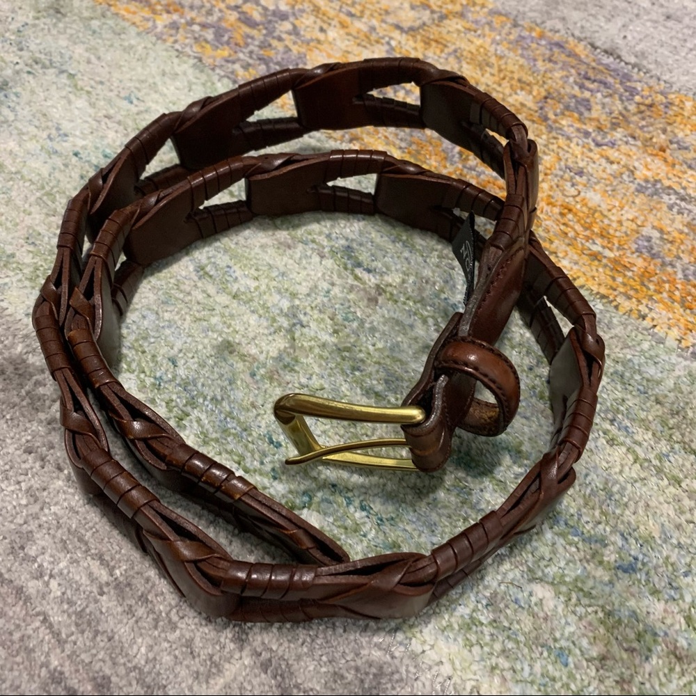 Brighton Brown Leather Belt Sz 32